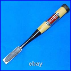 Nishiki Kiyomi Oire Nomi Japanese Bench Chisel 15mm White Steel #2 Black Finish