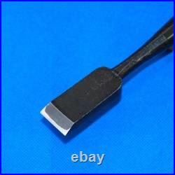 Nishiki Kiyomi Oire Nomi Japanese Bench Chisel 24mm White Steel #2 Black Finish