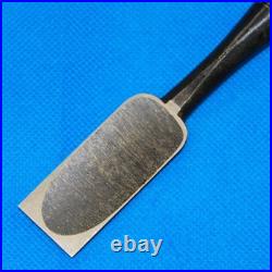 Nishiki Kiyomi Oire Nomi Japanese Bench Chisel 24mm White Steel #2 Black Finish