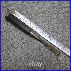 Nishiki Kiyomi Oire Nomi Japanese Bench Chisels 2Hollows Ura 15mm Ebony Used