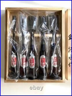 Nishiki Kiyomi Oire Nomi Japanese Bench Chisels Mulch Hollows Set of 5 Ebony