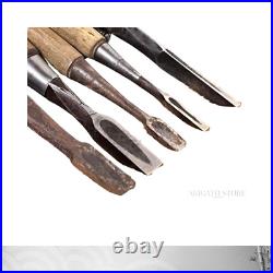Nomi Japanese Bench Chisel, set of 10, Carpenter Tool Used Nomi Japanese Bench Chisel, set of 10, Carpenter Tool Used