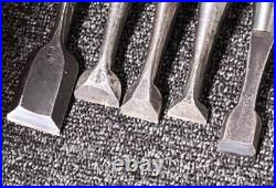 Nomi Japanese Bench Chisel, set of 10, Carpenter Tool Used Nomi Japanese Bench Chisel, set of 10, Carpenter Tool Used