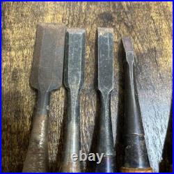 Nomi Japanese Bench Chisel, set of 9, Carpenter Tool /for woodworking Used