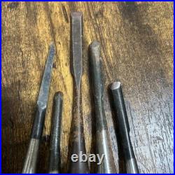 Nomi Japanese Bench Chisel, set of 9, Carpenter Tool /for woodworking Used