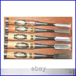 Nomikatsu Japanese Chisel Set 7pcs Oire Nomi Hand Forged Carpenter Tool Unused Nomikatsu Japanese Chisel Set 7pcs Oire Nomi Hand Forged Carpenter Tool Unused