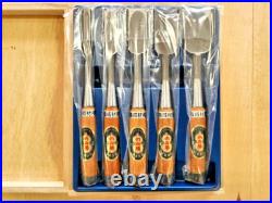 Nomikatsu Oire Nomi Japanese Bench Chisels High Speed Steel Red oak Set of 5 New