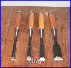 Nomikatsu Oire Nomi Japanese Bench Chisels Set of 4 Unused