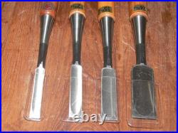 Nomikatsu Oire Nomi Japanese Bench Chisels Set of 4 Unused