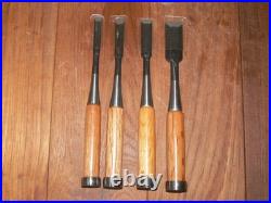 Nomikatsu Oire Nomi Japanese Bench Chisels Set of 4 Unused