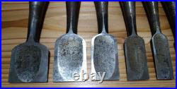 Oire Nomi Chisel Set of 9 bottles Japanese Vintage Carpenter Tool Oire Nomi Chisel Set of 9 bottles Japanese Vintage Carpenter Tool