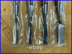 Oire Nomi Japanese Bench Chisel Set Carpenters Chisels 4pc Set in Chisel Roll