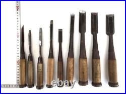 Oire Nomi Japanese Bench Chisels Set of 9 Used