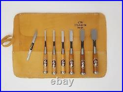 Oire Nomi Japanese Chisel Bench Set Carpenters Chisels 8pc Set in Chisel Roll