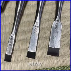 Oire Tataki NOMI Japanese Chisel #356 Lot of 10 Carpentry Sculpture Carved ool