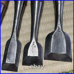 Oire Tataki NOMI Japanese Chisel #356 Lot of 10 Carpentry Sculpture Carved ool