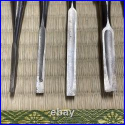 Oire Tataki NOMI Japanese Chisel #356 Lot of 10 Carpentry Sculpture Carved ool
