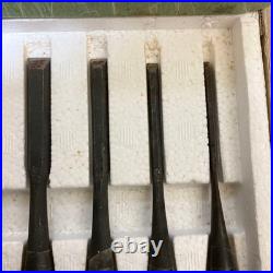 Okayama Takeshi Toshinari Oire Nomi Japanese Bench Chisels Set of 10 Used