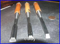 Onishi Oire Nomi Japanese Bench Chisels 9mm 12mm 15mm Set of 3 Unused