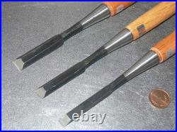 Onishi Oire Nomi Japanese Bench Chisels 9mm 12mm 15mm Set of 3 Unused
