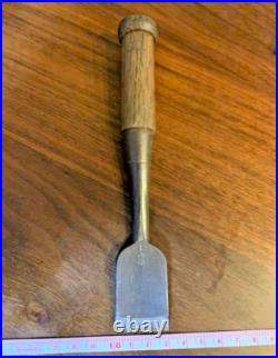 Osahiro Japanese Bench Chisel Oire Nomi Kadouchi Right angle 30mm Used Osahiro Japanese Bench Chisel Oire Nomi Kadouchi Right angle 30mm Used