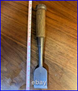 Osahiro Japanese Bench Chisel Oire Nomi Kadouchi Right angle 30mm Used Osahiro Japanese Bench Chisel Oire Nomi Kadouchi Right angle 30mm Used