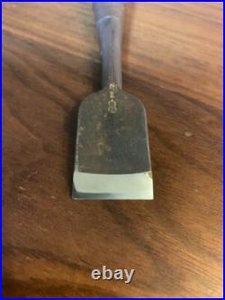 Osahiro Japanese Bench Chisel Oire Nomi Kadouchi Right angle 30mm Used Osahiro Japanese Bench Chisel Oire Nomi Kadouchi Right angle 30mm Used