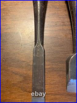 Osahiro Oire Nomi Japanese Bench Chisels 12mm 24mm 30mm Kadouchi Set of 3 Used