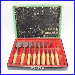 Osahiro Tanaka Ichiro Oire Nomi Japanese Bench Chisels Set of 8 Used