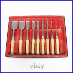 Osahiro Tanaka Ichiro Oire Nomi Japanese Bench Chisels Set of 8 Used