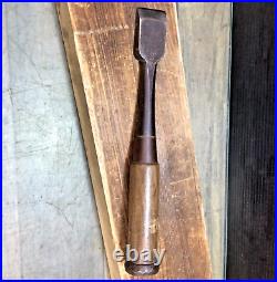 Osahiro Tataki Nomi Japanese Timber Chisel 28mm Kadouchi Right angle Used