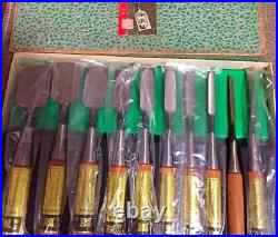 Ouchi Chisel Oire Nomi 10 pcs set Japanese Vintage Carpentry Woodworking Tool