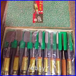 Ouchi Chisel Oire Nomi 10 pcs set Japanese Vintage Carpentry Woodworking Tool