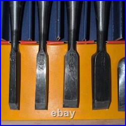 Ouchi Japanese Oire Nomi Chisels 9pc Set Professional Box (Missing 1pc from 10)