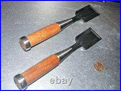 Ouchi Oire Nomi Japanese Bench Chisels 42mm Set of 2 Unused