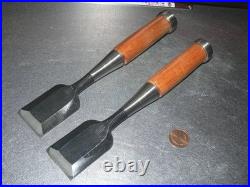 Ouchi Oire Nomi Japanese Bench Chisels 42mm Set of 2 Unused