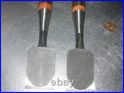 Ouchi Oire Nomi Japanese Bench Chisels 42mm Set of 2 Unused