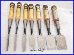 Ouchi Oire Nomi Japanese Bench Chisels Set of 7