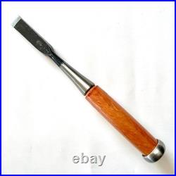 Oyama third gen oire nomi unused long stored 15mm red oak handle japanese chisel