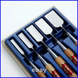 Professional Oire Nomi Chisel Set 5pcs Red Oak Handle Japanese Woodworking Tool