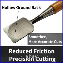 Ranshou Japanese Chisel 42Mm 1-5/8 Wide Chisel Oire Nomi Professional Wood
