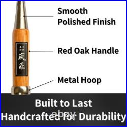 Ranshou Japanese Chisel 42Mm 1-5/8 Wide Chisel Oire Nomi Professional Wood
