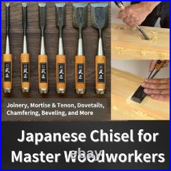 Ranshou Japanese Chisel 42Mm 1-5/8 Wide Chisel Oire Nomi Professional Wood
