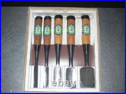 Sea Hiro Kenichi Yamada 4th 5pcs Oire Nomi Japanese Chisel Set White Steel 2