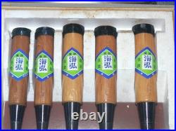 Sea Hiro Kenichi Yamada 4th 5pcs Oire Nomi Japanese Chisel Set White Steel 2