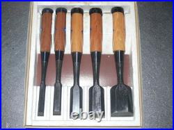 Sea Hiro Kenichi Yamada 4th 5pcs Oire Nomi Japanese Chisel Set White Steel 2