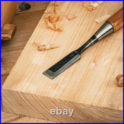 Set of 5 Japanese Carpentry Chisels FUJIKAWA Oire Nomi White Paper Steel