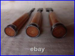 Set of Three Professional Japanese Bench Chisels/Oire Nomi YANAGAWA