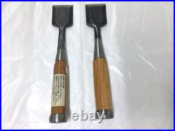 Shiba Japanese Chisel Nomi Oire Set of 2 Carpentry Tool 4Sun Unused withWear