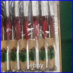 Shigetomo Japanese Chisels Oire Nomi Set of 10 Forged High Carbon Steel Boxed